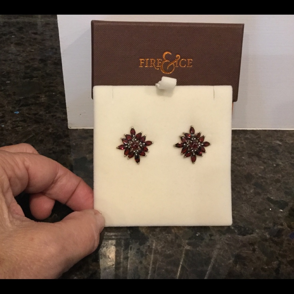 Rhinestone/crystal earrings by Fire and Ice